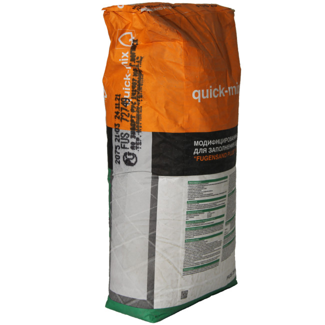 Песок модифицированный Quick-mix FUS для заполнения швов песочный 25 кг