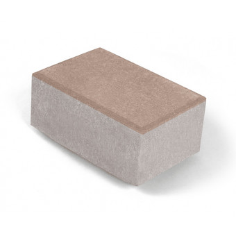Брусчатка Нобетек 1П8Ф ч/п белый цемент бежевая 210х140х80 мм