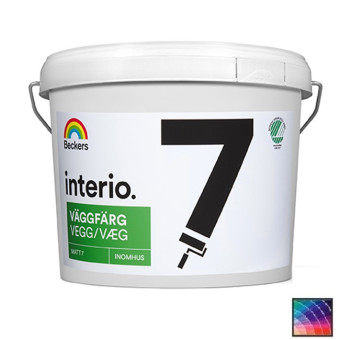 Краска Beckers Interio Vaggfarg 07 для стен и потолков база А 0,9 л