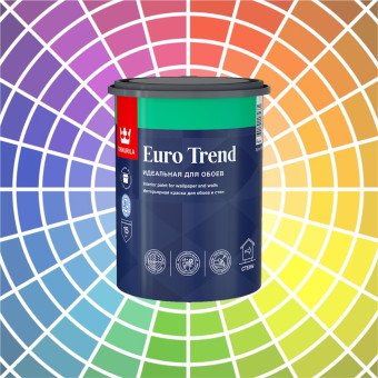 Краска Tikkurila Euro Trend для стен и обоев база А 0.9 л
