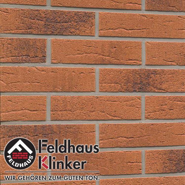 Клинкерная плитка Feldhaus Klinker Terracota Rustico Carbo R228 NF9 (240x9x71 мм)