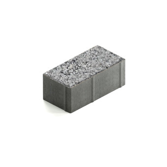 Тротуарная плитка Steingot Прямоугольник 200х100 мм Granit Premium Fumo Bello толщина 80 мм