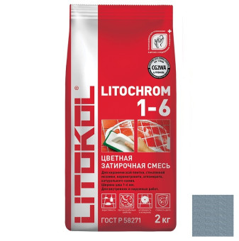 Затирка Litokol Litochrom 1-6 C.620 синяя ночь 2 кг Затирка Litokol Litochrom 1-6 C.620 синяя ночь 2 кг