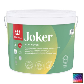 Краска Tikkurila Joker для стен и потолков база А 9 л
