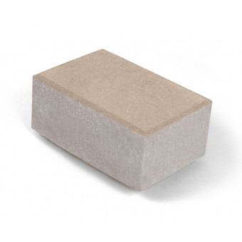 Брусчатка Нобетек 1П8Ф ч/п белый цемент песочная 210х140х80 мм