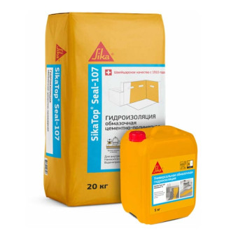 Гидроизоляция двухкомпонентная Sika Sikatop Seal-107 (A+B) 25 кг