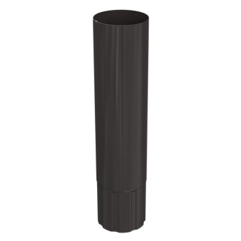 Труба водосточная GLC Steel-R 90 мм 1 м.п. темно-коричневая RR 32