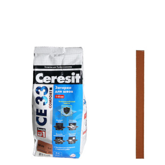 Затирка Ceresit CE 33 Comfort №49 кирпичная 2 кг