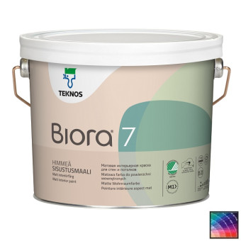Краска Teknos Biora 7 для стен база 3 2,7 л