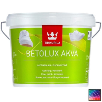 Краска Tikkurila Betolux Akva для пола база С 2,7 л Краска Tikkurila Betolux Akva для пола база С 2,7 л