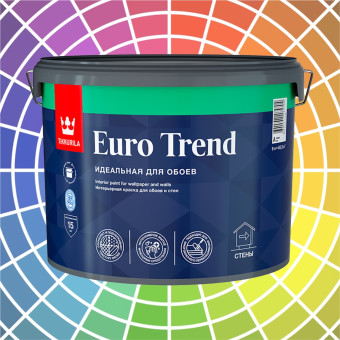 Краска Tikkurila Euro Trend для стен и обоев база А 9 л