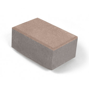Брусчатка Нобетек 1П8Ф ч/п серый цемент бежевая 210х140х80 мм