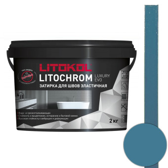 Затирка Litokol Litochrom Luxury EVO LLE.365 лазурно-серая 2 кг