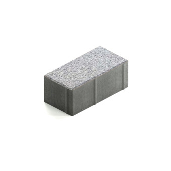 Тротуарная плитка Steingot Прямоугольник 200х100 мм Granit Premium Loto Bianco толщина 80 мм