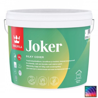 Краска Tikkurila Joker для стен и потолков база А 2,7 л