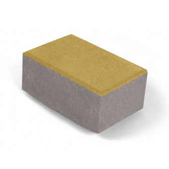 Брусчатка Нобетек 1П8Ф ч/п серый цемент желтая 210х140х80 мм