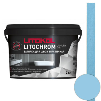 Затирка Litokol Litochrom Luxury EVO LLE.370 небесно-голубая 2 кг