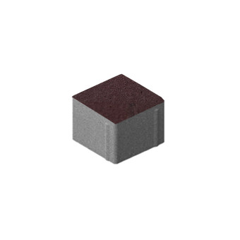 Тротуарная плитка Steingot Квадрат Color Mix Эмбер 100х100 мм толщина 80 мм