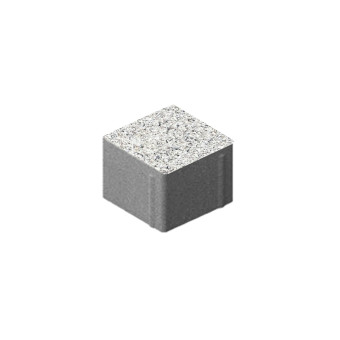 Тротуарная плитка Steingot Квадрат Granit Premium Bianco Nero 100х100 мм толщина 80 мм