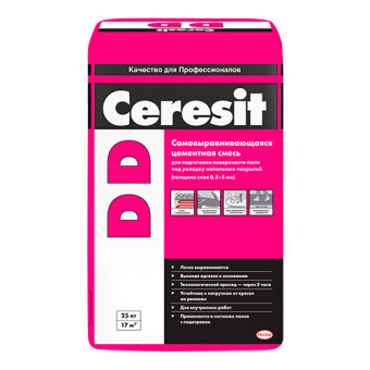 Смесь Ceresit DD самовыравнивающая 25 кг Смесь Ceresit DD самовыравнивающая 25 кг