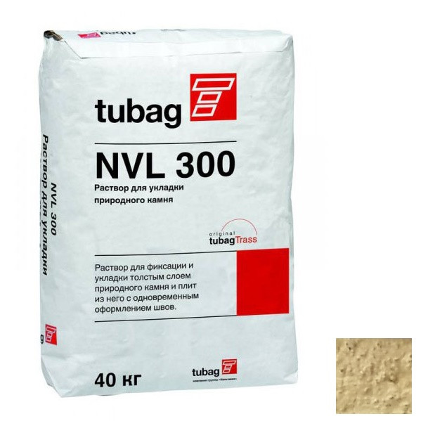 Раствор Quick-mix NVL 300 для укладки природного камня кремово-желтый 40 кг