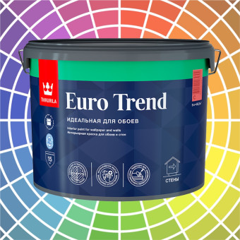 Краска Tikkurila Euro Trend для стен и обоев база С 9 л
