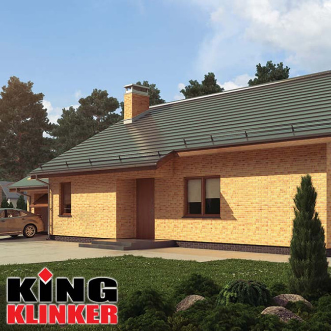 Польская клинкерная плитка King Klinker Old Castle, NF10, Amber sea HF13
