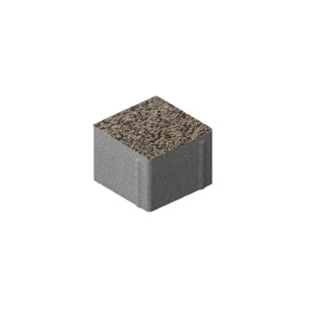 Тротуарная плитка Steingot Квадрат Granit Premium Bruno 100х100 мм толщина 80 мм