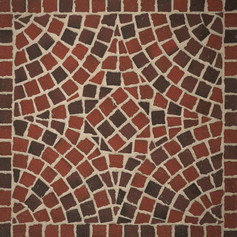 Тротуарная клинкерная мозаика Feldhaus Klinker Gala Flamea M 403 DF 240х118х52 мм