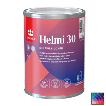 Краска Tikkurila Helmi 30 для мебели база А 0,9 л Краска Tikkurila Helmi 30 для мебели база А 0,9 л