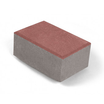 Брусчатка Нобетек 1П8Ф ч/п серый цемент красная 210х140х80 мм