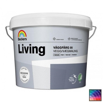 Краска Beckers Living Vaggfarg 05 для стен и потолков база А 9 л