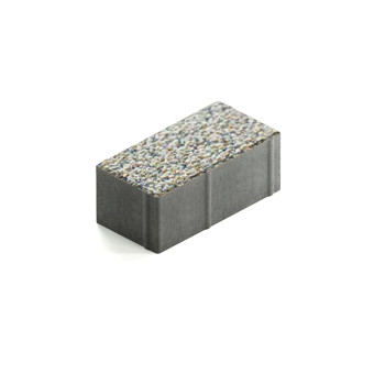Тротуарная плитка Steingot Прямоугольник 200х100 мм Granit Premium Terra Antica толщина 80 мм