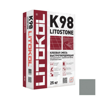 Клей Litokol Litostone K98 для плитки и камня серый 25 кг