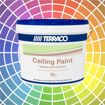 Краска Terraco Ceiling Paint для потолков 10 кг