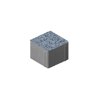 Тротуарная плитка Steingot Квадрат Granit Premium Grafito Scuro 100х100 мм толщина 80 мм