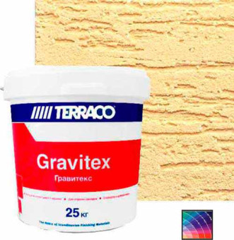 Декоративная штукатурка TERRACO Gravitex XL "короед" (1,0 мм) 25 кг Декоративная штукатурка TERRACO Gravitex XL "короед" (1,0 мм) 25 кг