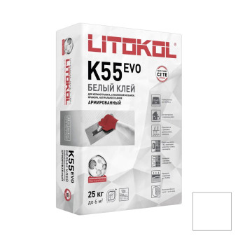 Клей Litokol LitoPlus K55 для плитки и мозаики белый 25 кг