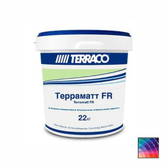 Краска TERRACO Terramatt FR для стен и потолков негорючая 22 кг Краска TERRACO Terramatt FR для стен и потолков негорючая 22 кг