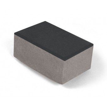 Брусчатка Нобетек 1П8Ф ч/п серый цемент черная 210х140х80 мм