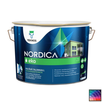Краска Teknos Nordica Eko фасадная база 1 9 л Краска Teknos Nordica Eko фасадная база 1 9 л