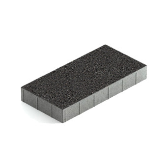 Тротуарная плитка Steingot Прямоугольник Стандарт 600х300 мм Чёрный толщина 60 мм