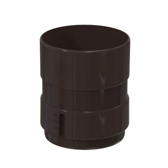 Муфта трубы GLC PVC 100 мм темно-коричневая RAL 8019