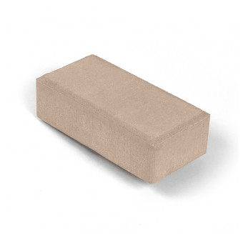 Брусчатка Нобетек 2П4Ф п/п белый цемент песочная 200х100х40 мм