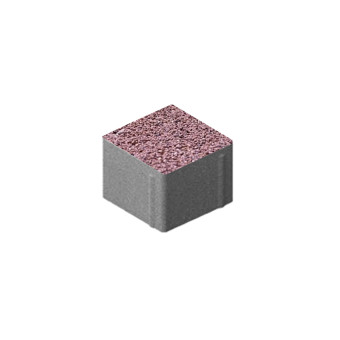 Тротуарная плитка Steingot Квадрат Granit Premium Rosa Sardo 100х100 мм толщина 80 мм