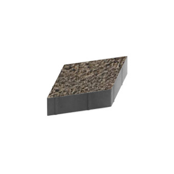 Тротуарная плитка Steingot Ромб Granit Premium Bruno 200х200 мм толщина 60 мм
