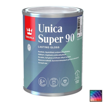 Лак Tikkurila Unica Super 90 корабельный 0,9 л Лак Tikkurila Unica Super 90 корабельный 0,9 л