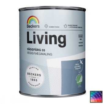 Краска Beckers Living Vaggfarg 05 для стен и потолков база C 0,9 л
