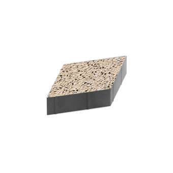Тротуарная плитка Steingot Ромб Granit Premium Caramello 200х200 мм толщина 60 мм