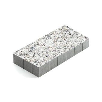 Тротуарная плитка Steingot Плита 600х300 мм Granit Premium Bianco Nero толщина 100 мм